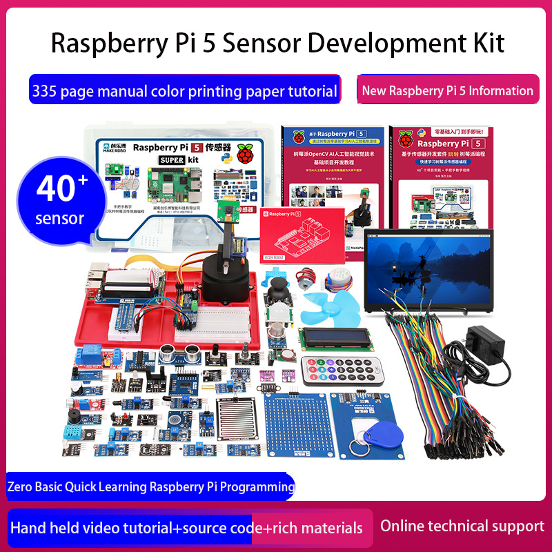Raspberry Pi 5 8Gb Kit - Kit pengembangan Sensor 5 Raspberry Pi