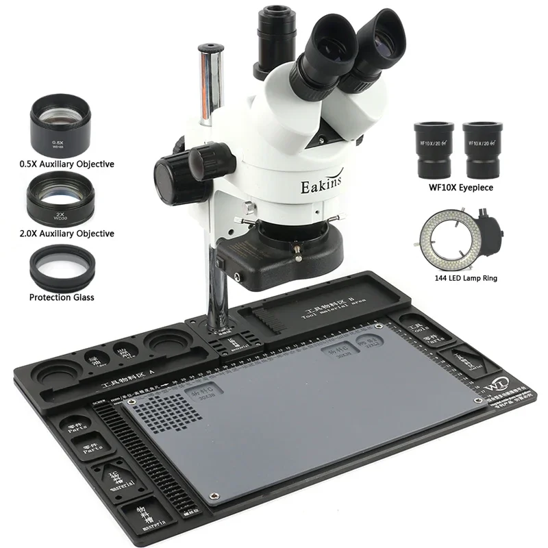 Mikroskop Stereo Aloi Aluminiu - Stereo Trinocular Microscope Pcb ulasan dan harga