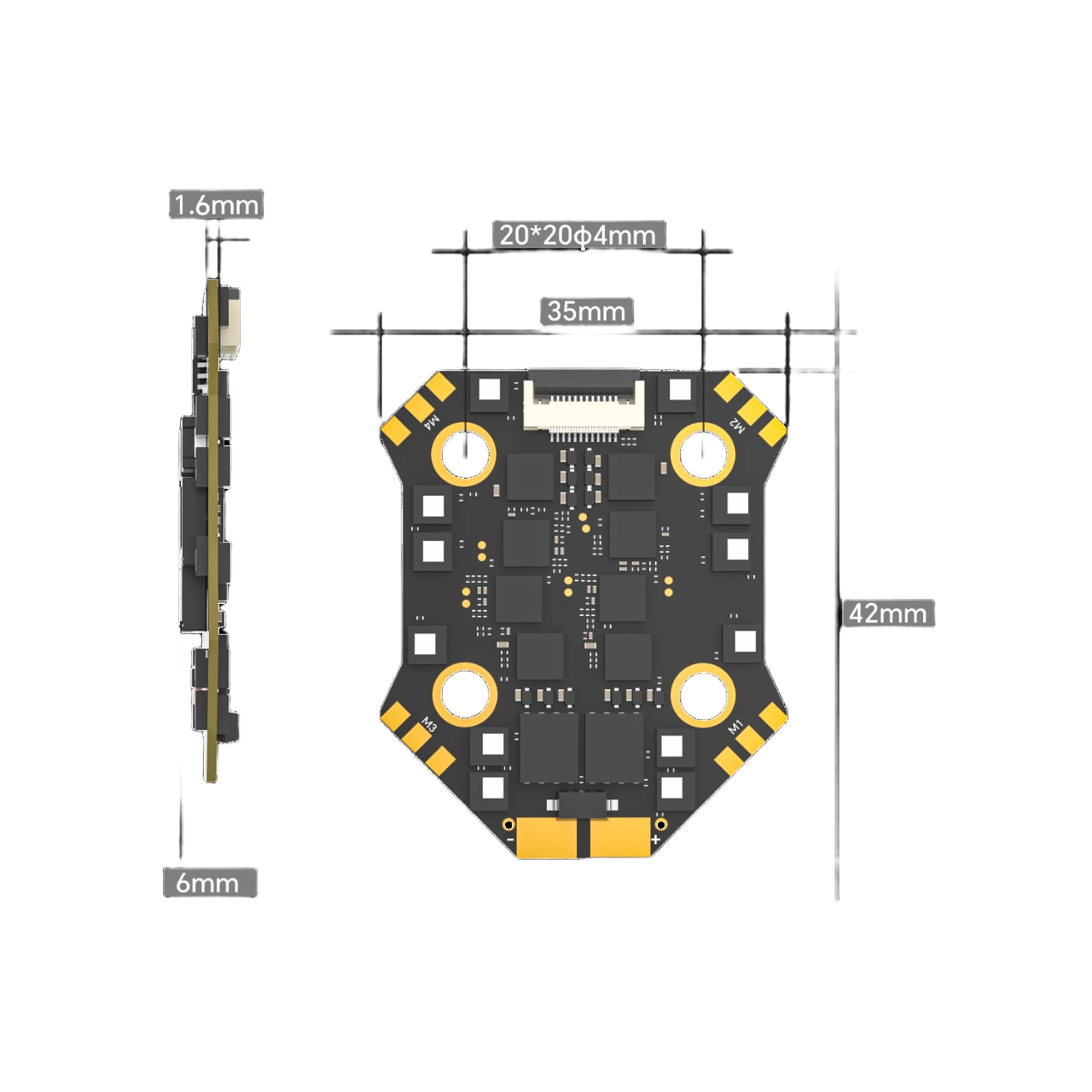 IFlight Borg Mini F7 Stack den - Fpv Flight Controller F7 Stack 60A ulasan dan harga