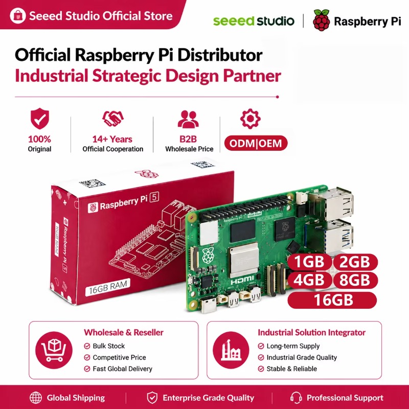 Produk Grosir Original 5 Devel - Raspberry Pi 5 8Gb Kit ulasan dan harga